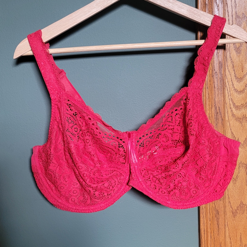 Red Lace Bra